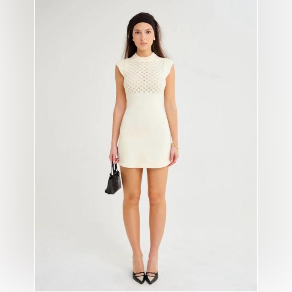 Rumored Cream Mini Dress